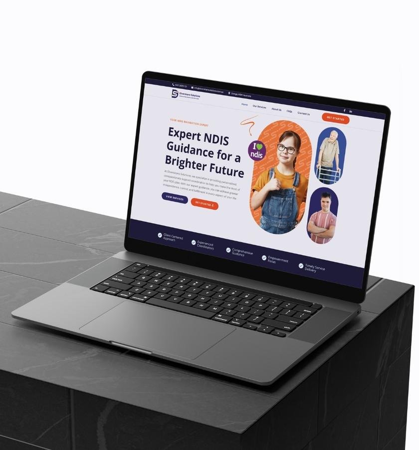 NDIS Marketing Services for providers: branding, website design and local SEO. Perth-based, Australia-wide. Built to earn trust and enquiries. - Image of Website mockup